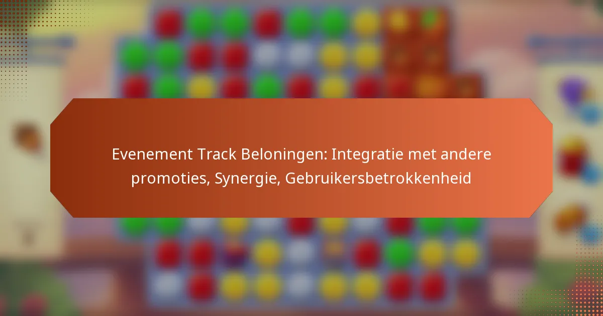 Evenement Track Beloningen: Integratie met andere promoties, Synergie, Gebruikersbetrokkenheid