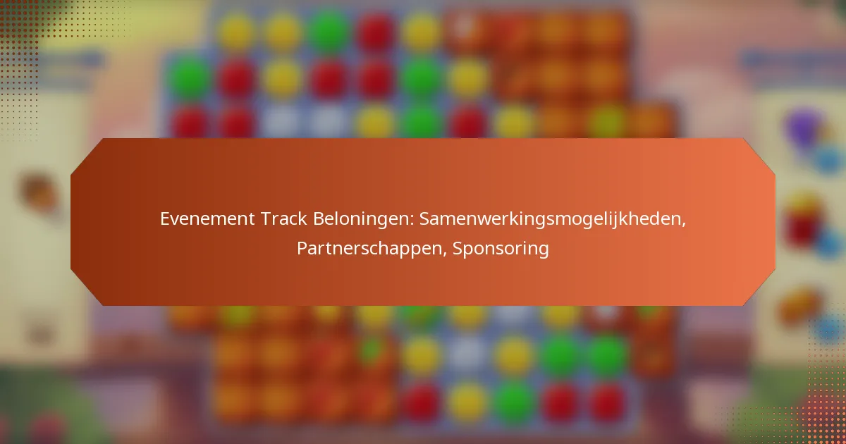 Evenement Track Beloningen: Samenwerkingsmogelijkheden, Partnerschappen, Sponsoring