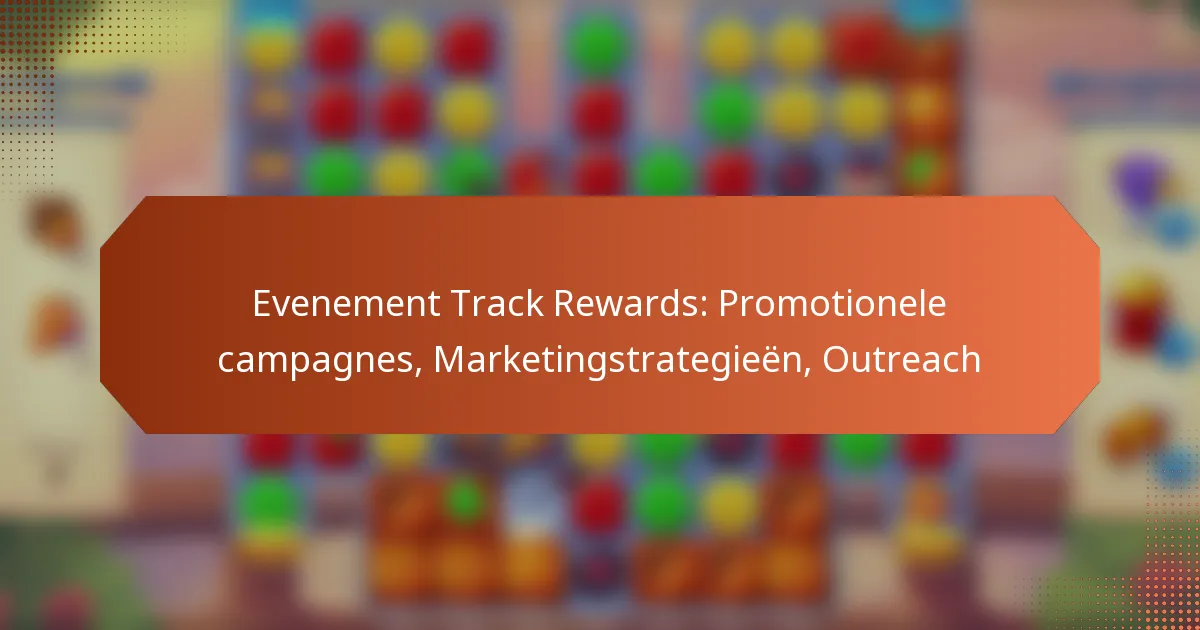 Evenement Track Rewards: Promotionele campagnes, Marketingstrategieën, Outreach