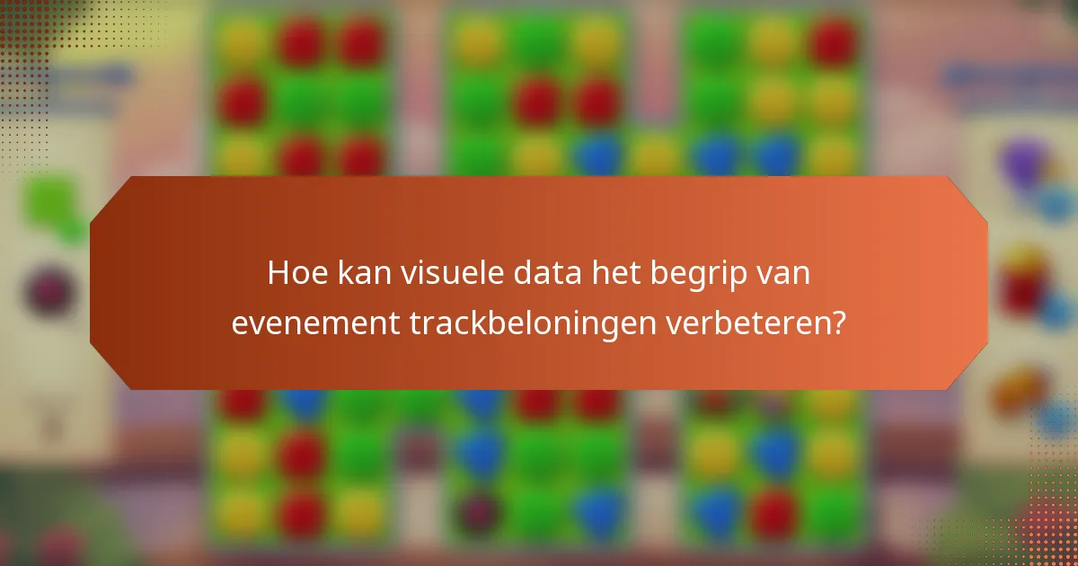 Hoe kan visuele data het begrip van evenement trackbeloningen verbeteren?